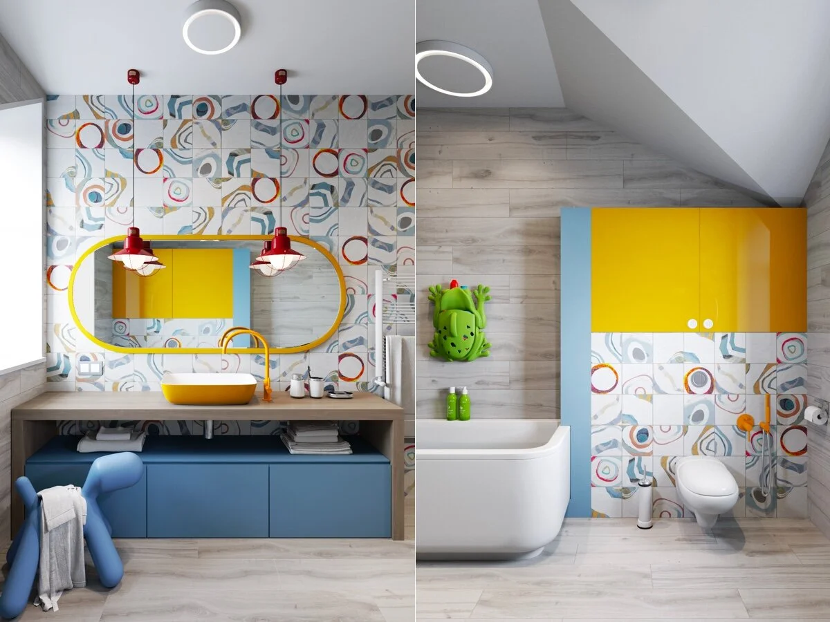 image of childrens-bathroom-decor-ideas