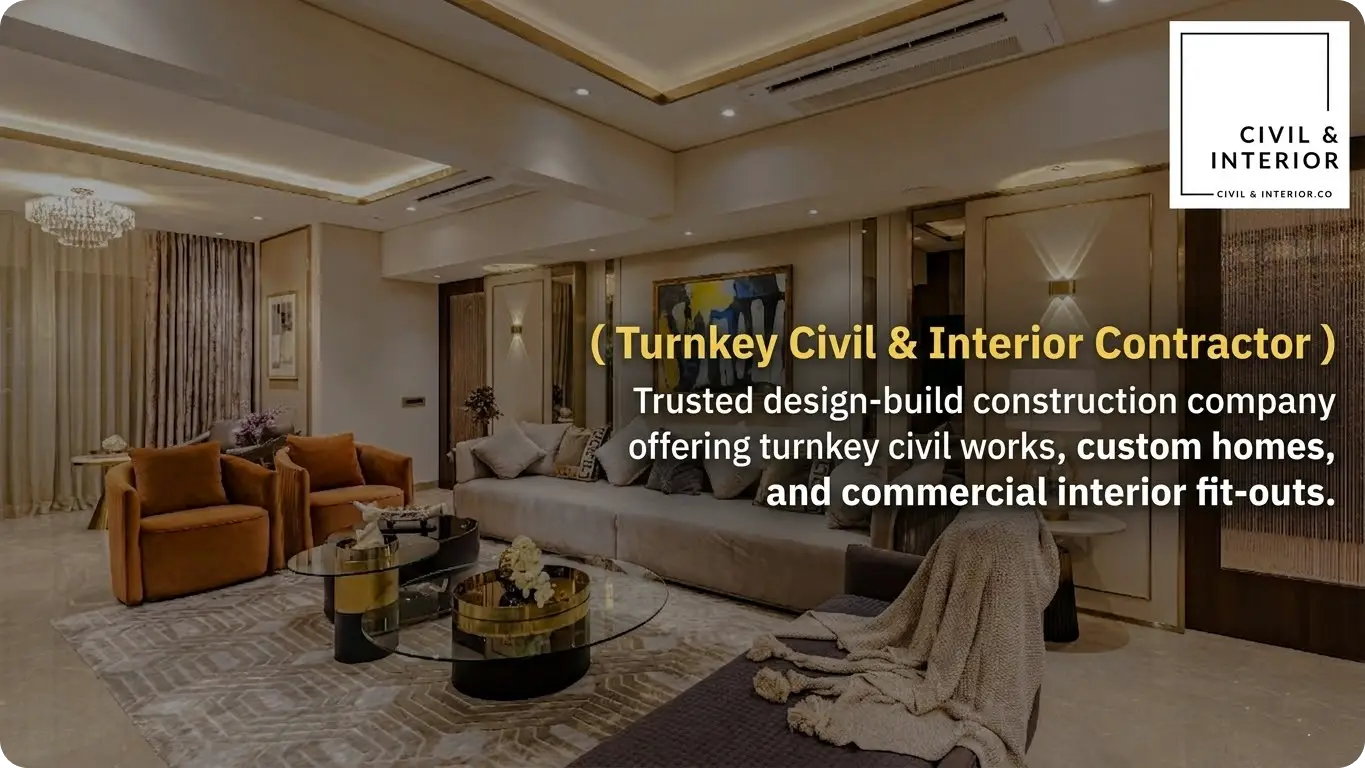 turnkey civil & interior contractor banner image
